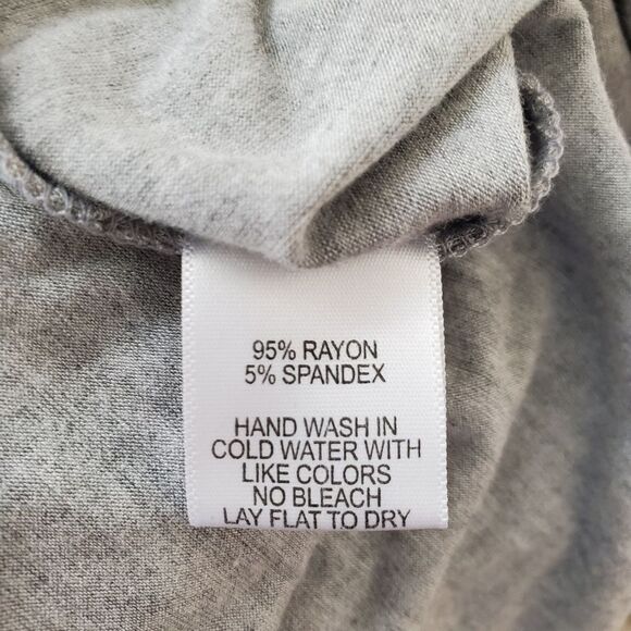 Gibson X The Motherchic Avalon Faux Wrap Jersey Dress - size XS in Grey - Picture 15 of 15